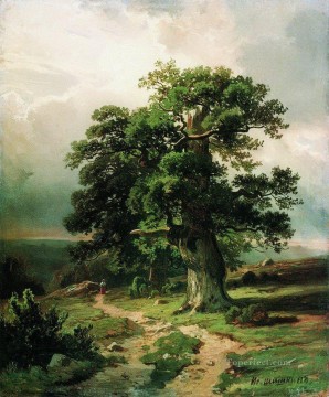 Paisajes Painting - roble 1865 paisaje clásico Ivan Ivanovich árboles